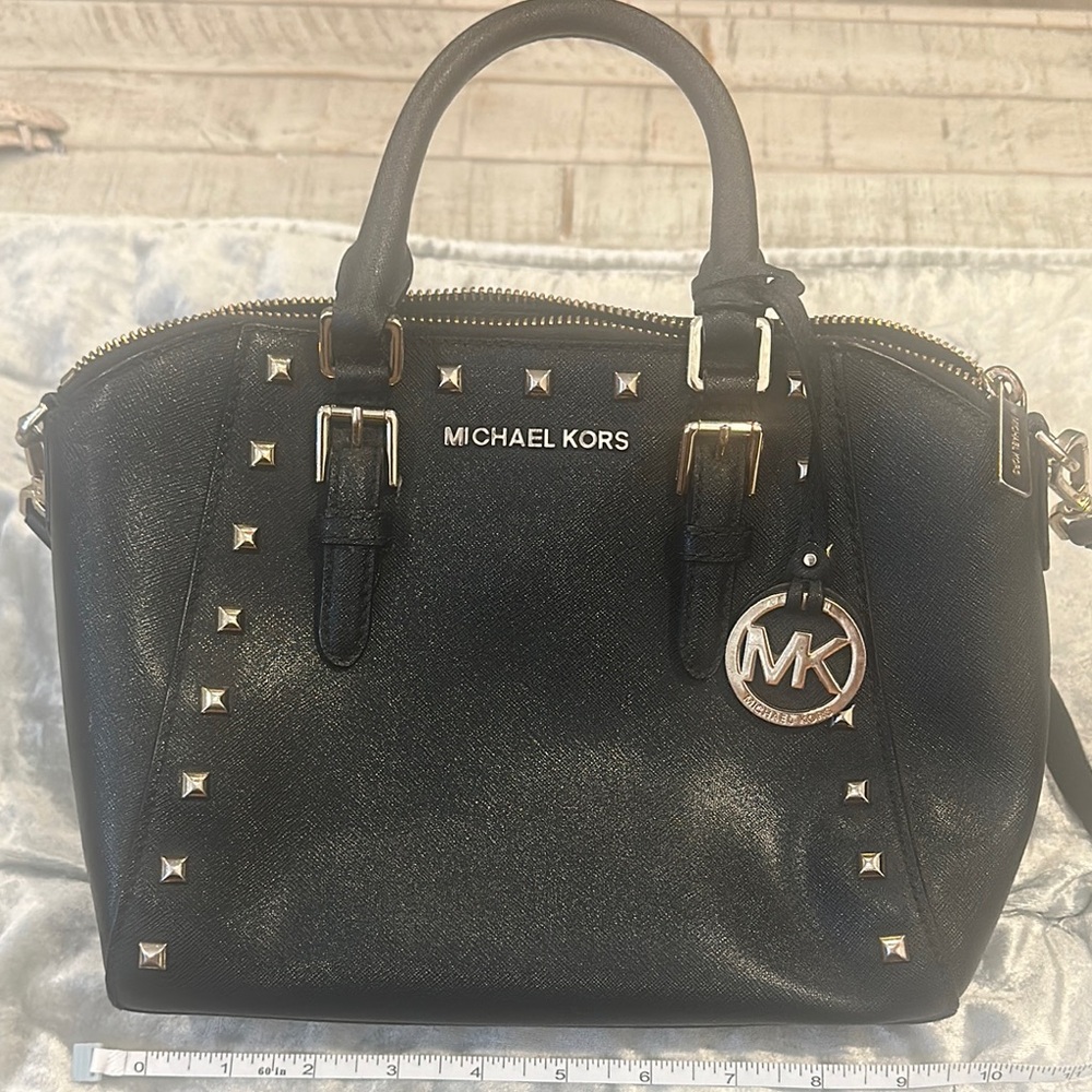 Michael Kors Black Studded Women's Bag